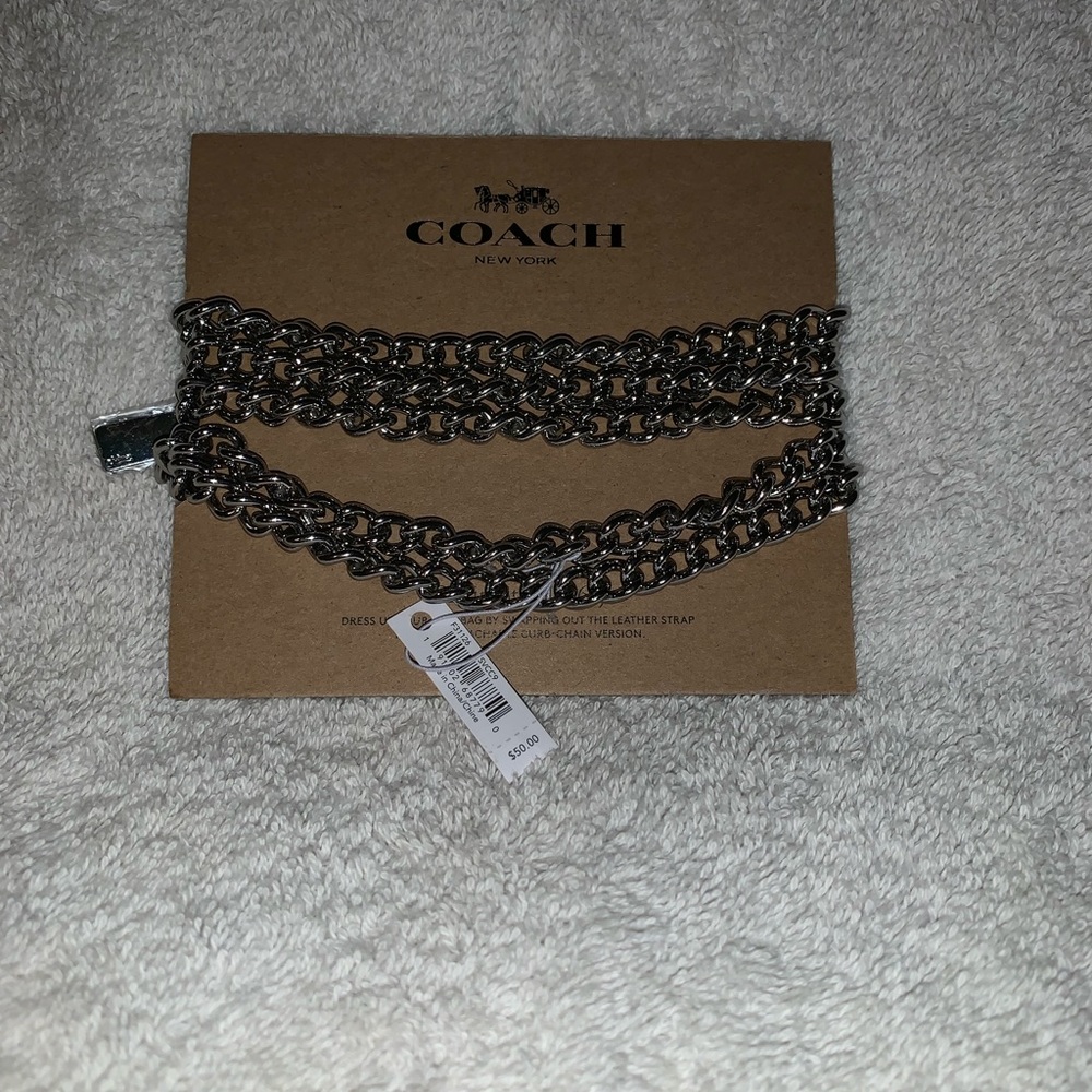 Coach chain strap